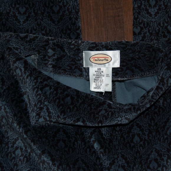 Vintage Talbots Paisley Velvet Pants - Picture 3 of 3